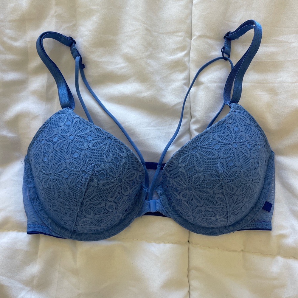 Victorias Secret Blue Lace Bra